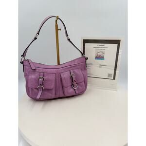 Authentic purple Coach shoulder bag